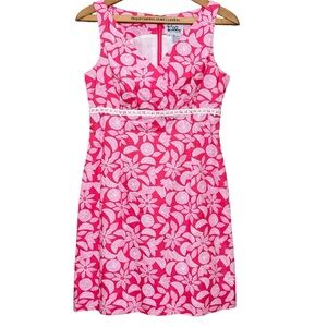 Classic Vintage Lilly Pulitzer Staci Slice dress. Two toned pink. Women’s size 4
